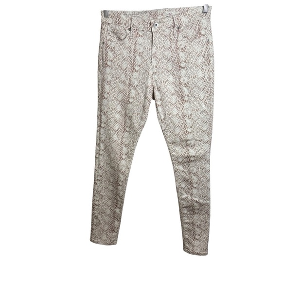 AG Adriano Goldschmied | The Farrah Skinny Ankle Jean in Snake Skin | Sz 27R - Picture 3 of 13